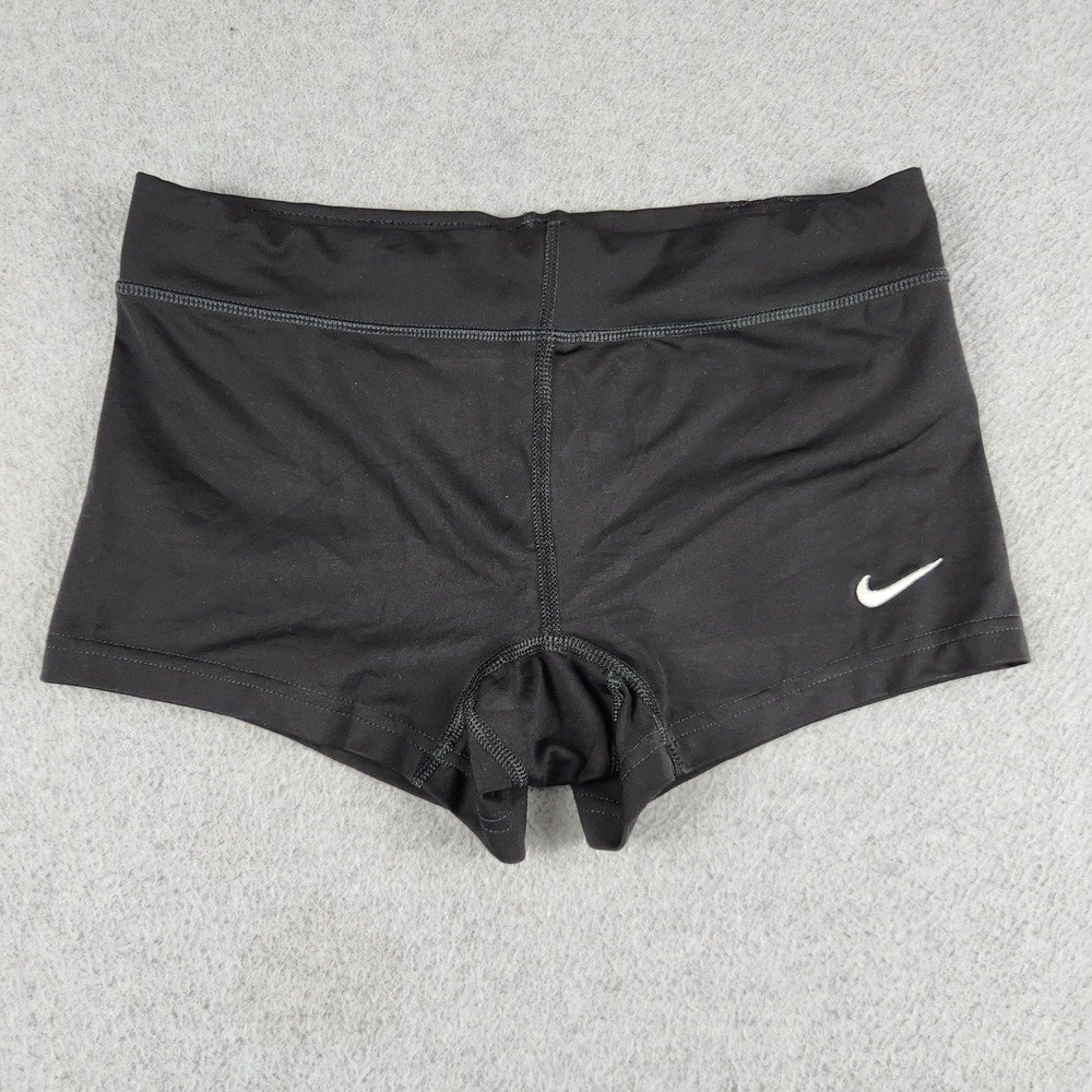 Nike Shorts Womens Small Black Dri-FIT Compression Volleyball Pro Swoosh Logo